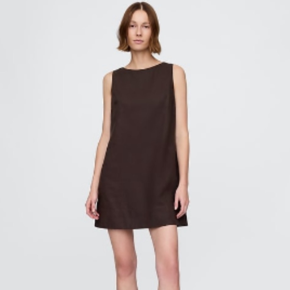 GAP Linen Blend Mini Shift Dress